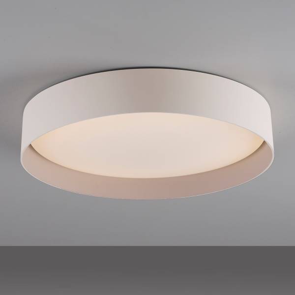 LED-Deckenleuchte Tavoli - Acrylglas / Eisen - 1-flammig - Beige - Durchmesser: 39 cm