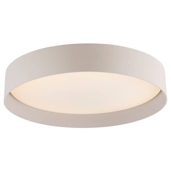 LED-Deckenleuchte Tavoli - Acrylglas / Eisen - 1-flammig - Beige - Durchmesser: 39 cm