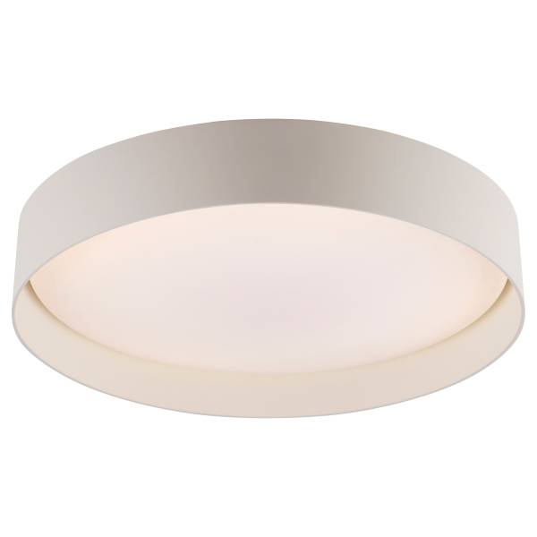 LED-Deckenleuchte Tavoli - Acrylglas / Eisen - 1-flammig - Beige - Durchmesser: 39 cm
