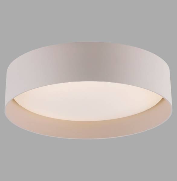 LED-Deckenleuchte Tavoli - Acrylglas / Eisen - 1-flammig - Beige - Durchmesser: 29 cm