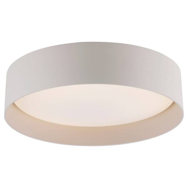 LED-Deckenleuchte Tavoli - Acrylglas / Eisen - 1-flammig - Beige - Durchmesser: 29 cm