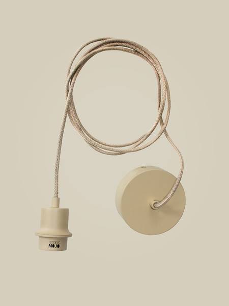 Pendelleuchte Lumbini - Bambus / Eisen - 1-flammig - Grau - Durchmesser: 50 cm