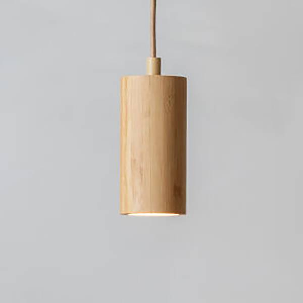 Pendelleuchte Java - Bambus / Eisen - 1-flammig - Beige