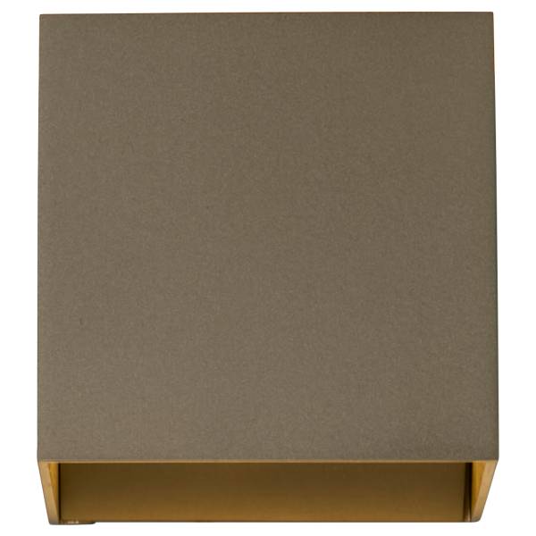 Wandleuchte Newton - Aluminium - 1-flammig - Mokka