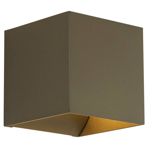 Wandleuchte Newton - Aluminium - 1-flammig - Mokka