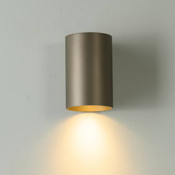 Wandleuchte Cyls - Aluminium - Mokka - Flammenanzahl: 1