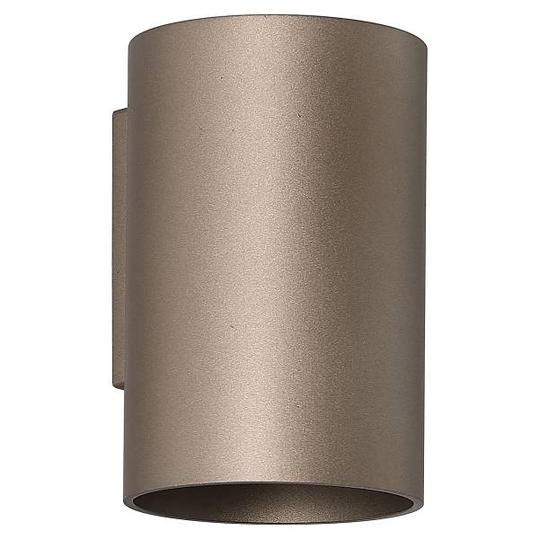 Wandleuchte Cyls - Aluminium - Mokka - Flammenanzahl: 1