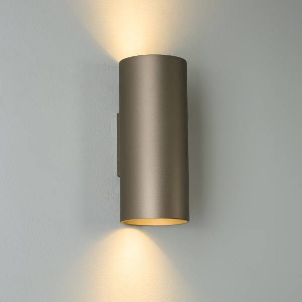 Wandleuchte Cyls - Aluminium - Mokka - Flammenanzahl: 2