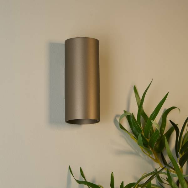 Wandleuchte Cyls - Aluminium - Mokka - Flammenanzahl: 2