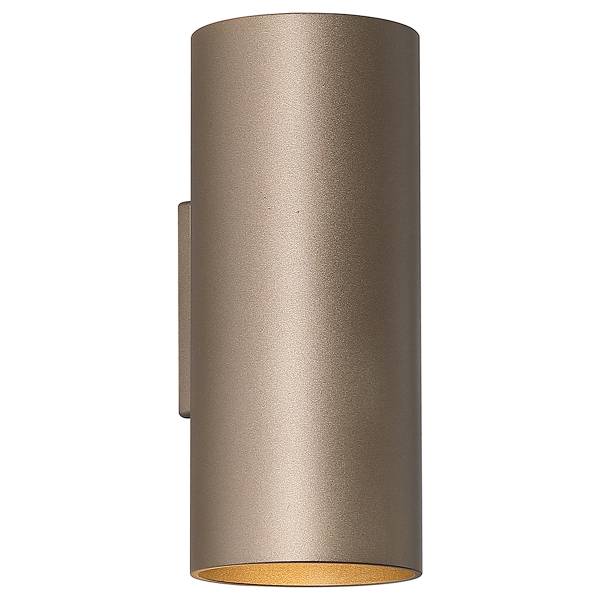 Wandleuchte Cyls - Aluminium - Mokka - Flammenanzahl: 2