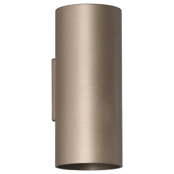 Wandleuchte Cyls - Aluminium - Mokka - Flammenanzahl: 2