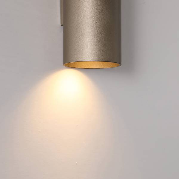 Wandleuchte Cyls - Aluminium - Mokka - Flammenanzahl: 2