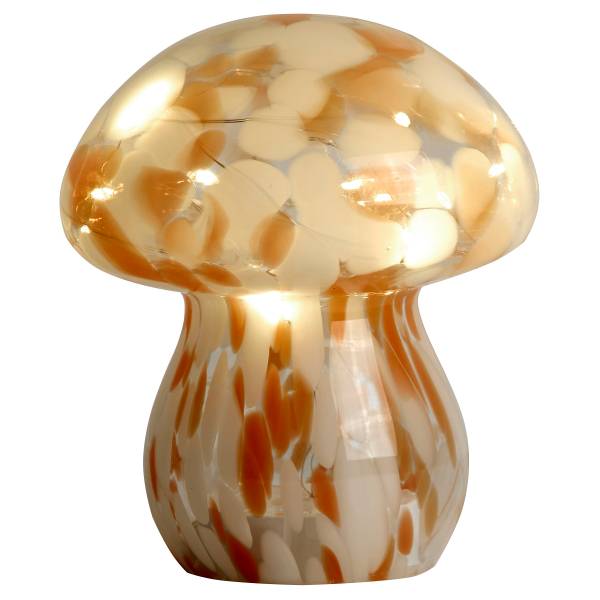 LED-Tischleuchte Amelia - Klarglas - Orange / Weiß - 1-flammig