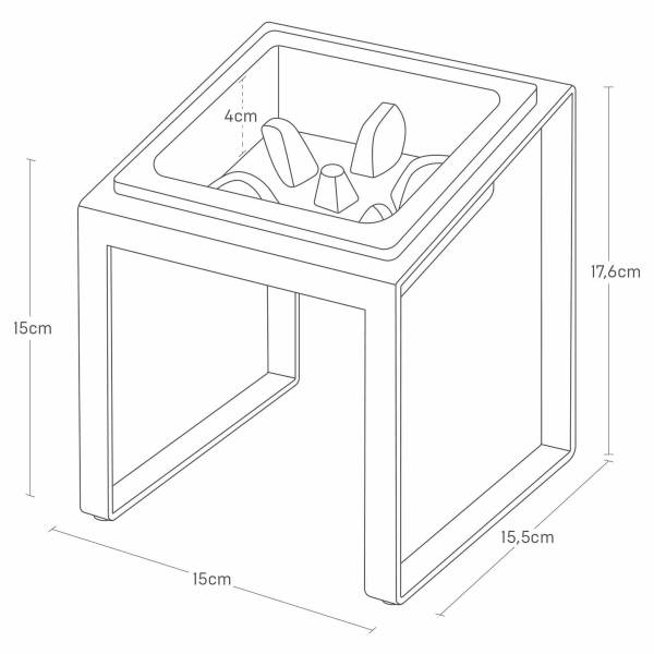 Anti-Schling-Napfständer Nooks - Schwarz