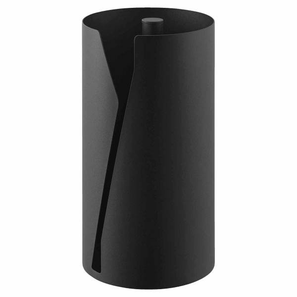 Küchenrollenhalter Rund Tower - Schwarz