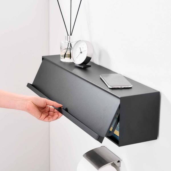 Wand-Aufbewahrungsbox Tower - Schwarz
