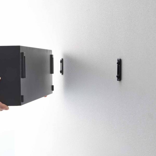 Wand-Aufbewahrungsbox Tower - Schwarz