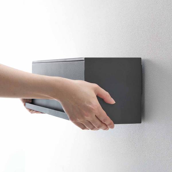 Wand-Aufbewahrungsbox Tower - Schwarz