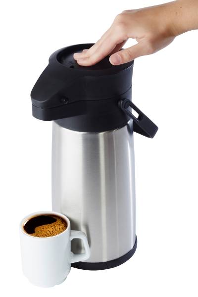 Pump-Isolierkanne Budget - Polypropylen - Schwarz / Edelstahl