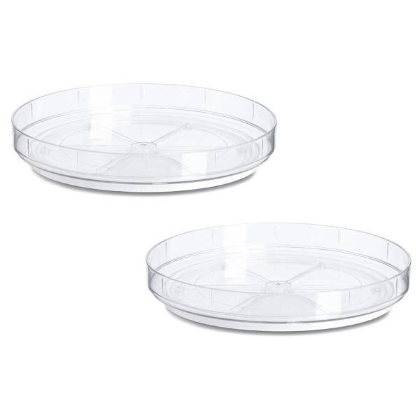 Drehteller Jaouz 2er-Set - Kunststoff - Transparent