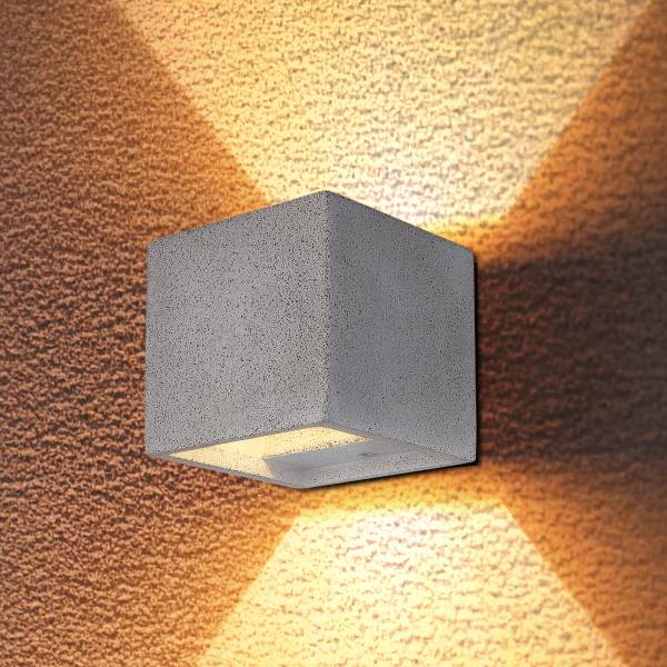 Wandleuchte Ferguson Typ C - Aluminium / Beton -  Grau