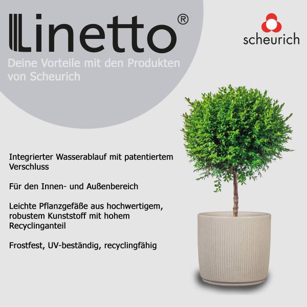 Pflanzengefäß 40/259 - Polyethylen - Beige