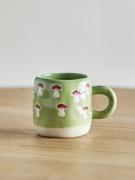 Tasse Millie Pilze - Steinzeug - Mehrfarbig