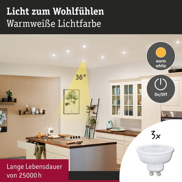 LED-Leuchtmittel 29268 3er-Set - Messing / Polycarbonat - 1-flammig