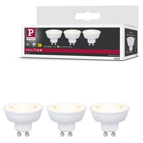 LED-Leuchtmittel 29268 3er-Set - Messing / Polycarbonat - 1-flammig
