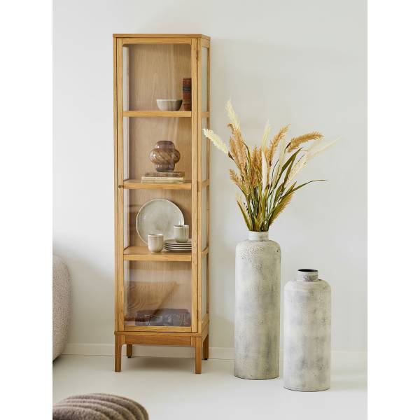 Vase Suula - Eisen - Antik Beige - Höhe: 61 cm
