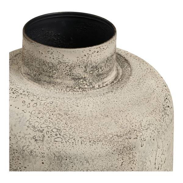 Vase Suula - Eisen - Antik Beige - Höhe: 61 cm