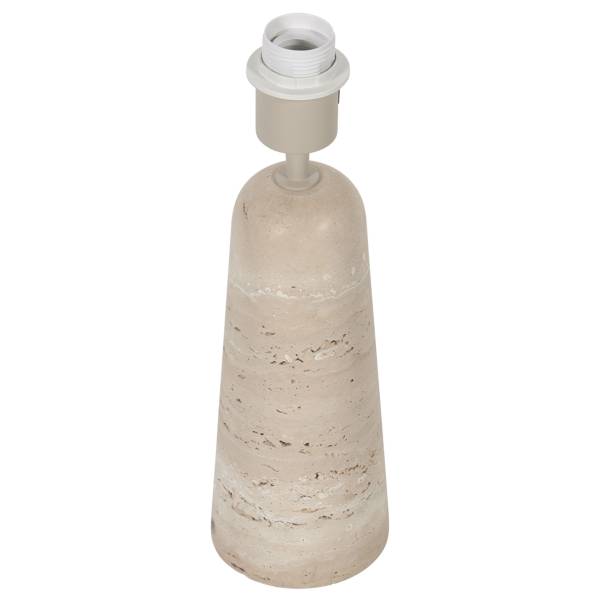 Tischleuchte Travino - Eisen / Marmor - 1-flammig - Durchmesser: 30 cm