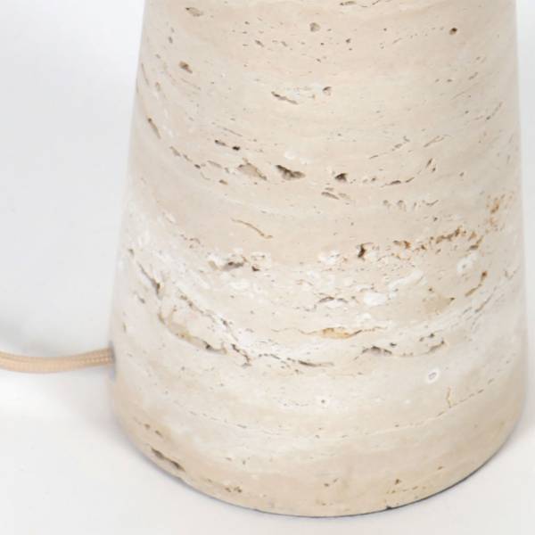 Tischleuchte Travino - Eisen / Marmor - 1-flammig - Durchmesser: 30 cm