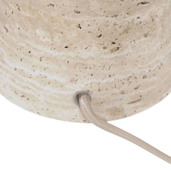 Tischleuchte Travino - Eisen / Marmor - 1-flammig - Durchmesser: 30 cm