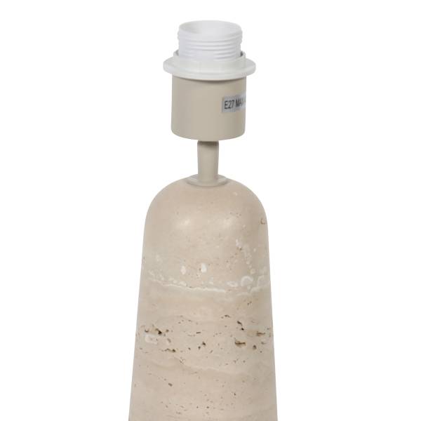 Tischleuchte Travino - Eisen / Marmor - 1-flammig - Durchmesser: 30 cm