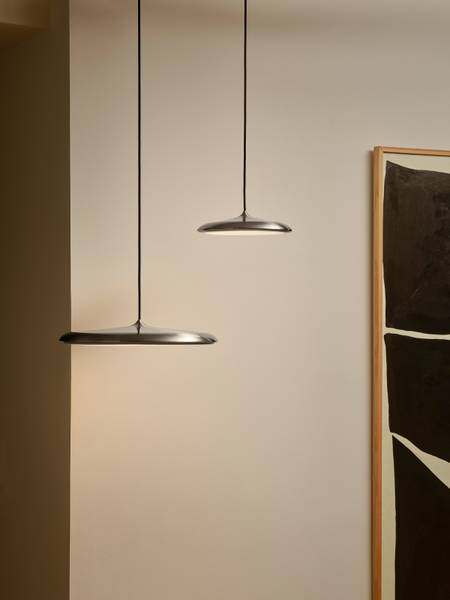 Pendelleuchte Artist Typ A - Edelstahl - 1-flammig - Breite: 25 cm
