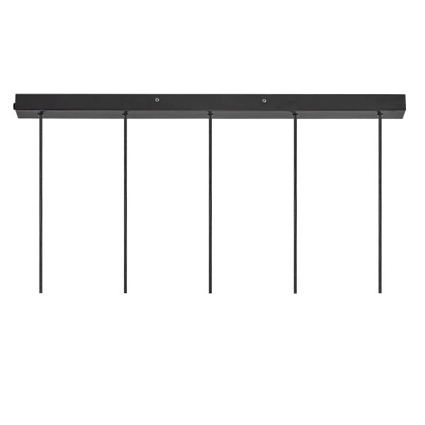Pendelleuchte Tilo Typ C - Gummibaum teilmassiv / Aluminium - 1-flammig