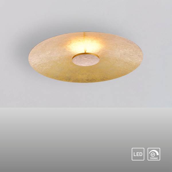 LED-Deckenleuchte Plate Leaf - Gold