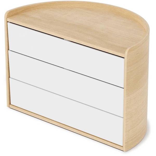 Organizer Moona - Pappelholz / Kunststoff - Driftwood Dekor