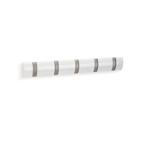 Garderobenleiste Flip - Pappel massiv / Metall - 3 x 6 x 50 cm