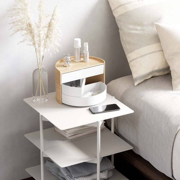 Organizer Moona - Pappelholz / Kunststoff - Driftwood Dekor