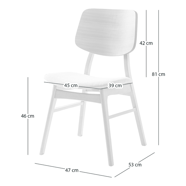 Esszimmerstuhl HAGAN - Dunkelgrau - 2er Set