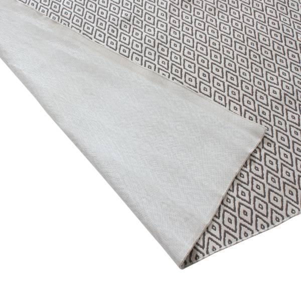 In-/Outdoorteppich Loki - Kunstfaser - Elfenbein / Grau - 80 x 150 cm