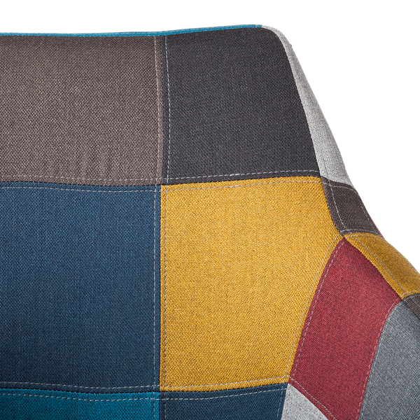 Armlehnenstuhl NICHOLAS - Multicolor - Webstoff - Eiche - 58 x 84 x 58 cm