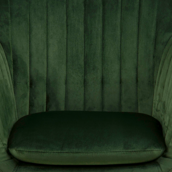 Armlehnenstuhl TILANDA Typ A - Samt Vilda: Dunkelgrün - 1er Set