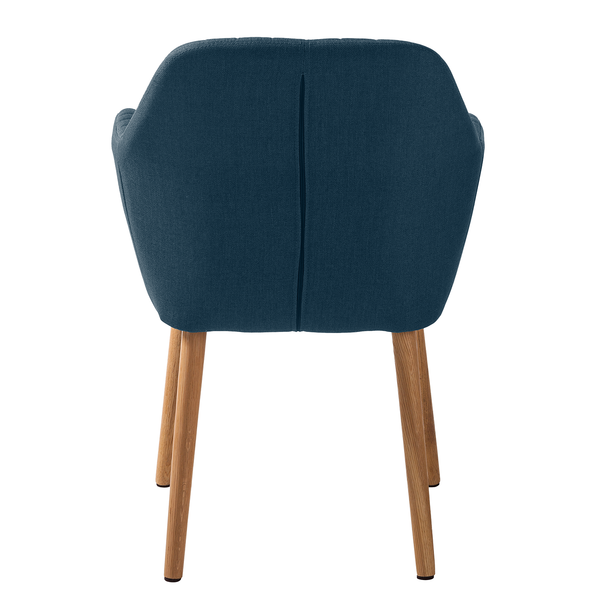 Armlehnenstuhl TILANDA Typ A - Webstoff Cors: Jeansblau - 1er Set