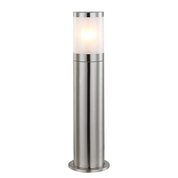 Außenleuchte Xeloo II - Kunststoff / Edelstahl - 1-flammig - Silber - Höhe: 50 cm