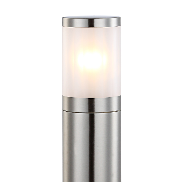 Außenleuchte Xeloo II - Kunststoff / Edelstahl - 1-flammig - Silber - Höhe: 50 cm