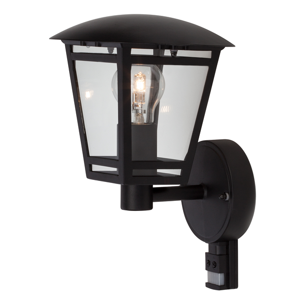 Außenwandleuchte Riley Lantern II - Kunststoff / Eisen - 1-flammig - Schwarz