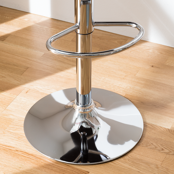 Barstuhl Kamloops - Kunstleder / Metall - Vintage Braun - Einzelstuhl